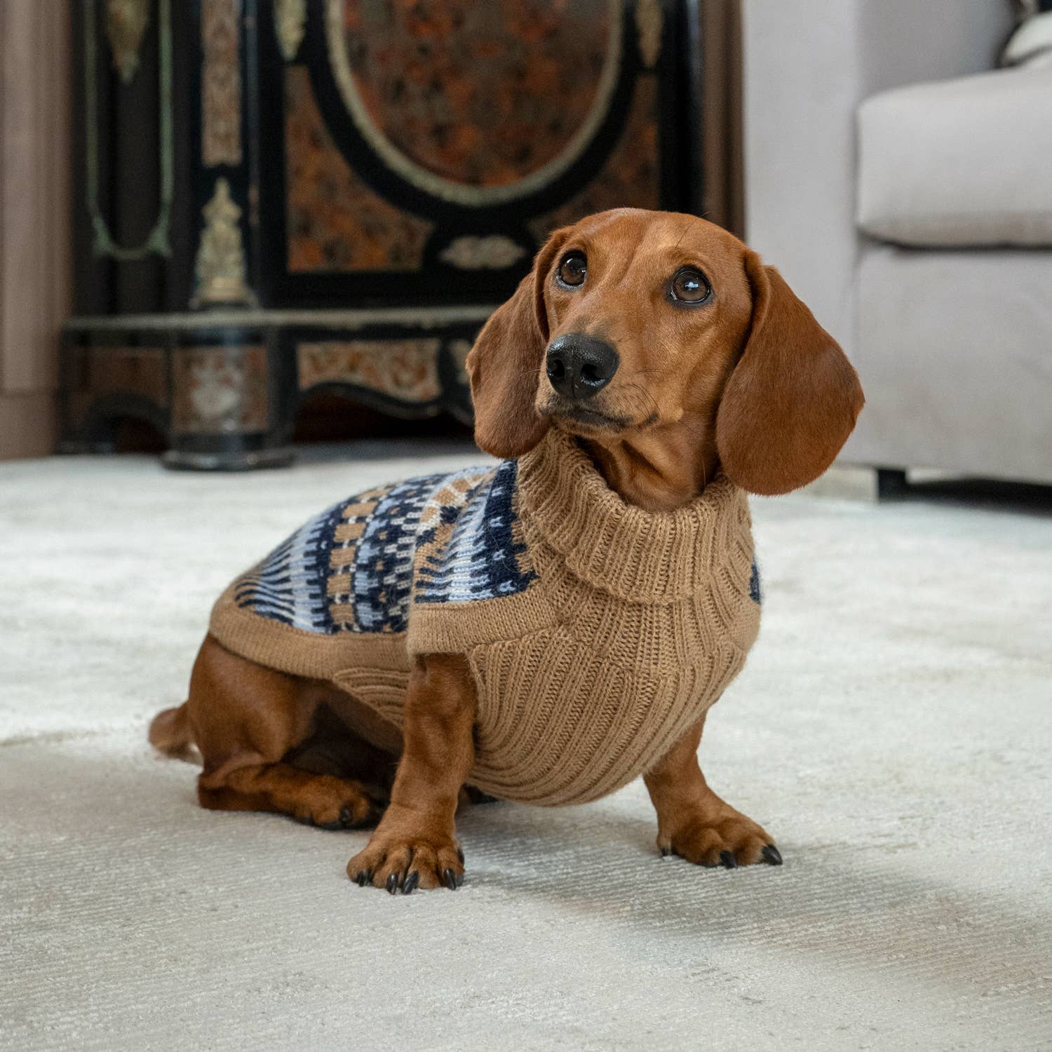 Ice Magic Navy – Hundegenser i alpakka